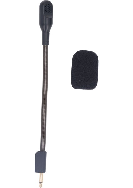 Blackshark V2 Için Yedek Oyun Mikrofonu Blackshark V2 Pro Kablosuz Oyun Kulaklıkları 3,5 mm Altın Kaplama Fiş Bükülebilir Mikrofon Kolu Siyah (Yurt Dışından)