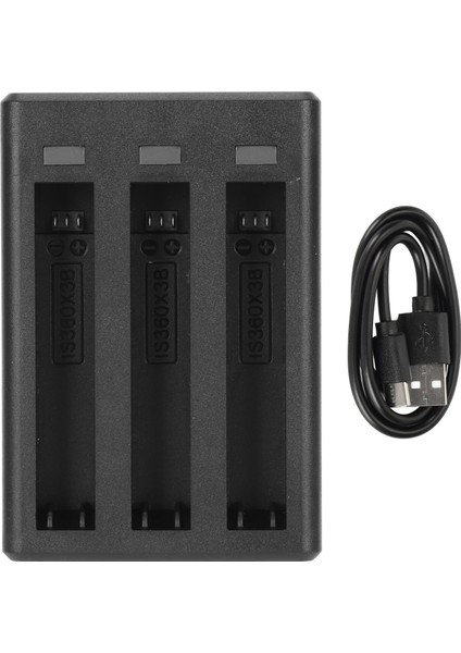 Insta 360 X3 Için Pil Şarj Merkezi 3 Kanallı Hızlı Pil Şarj Depolama Istasyonu USB Type C Kablo ile (Yurt Dışından)