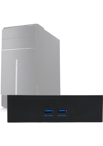 Yüksek Hızlı 20PIN 2-Port USB 3.0 Hub Optik Disk Sürücüsü Ön Panel (Yurt Dışından)