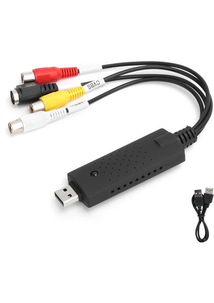 Video Toplama Kartı Siyah Taşınabilir USB 2.0 Windows Xp/vista/7/8/10/linux Dönüştürücü (Yurt Dışından)