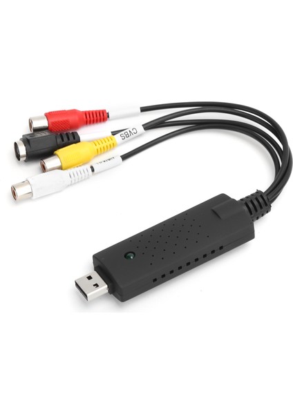 Video Toplama Kartı Siyah Taşınabilir USB 2.0 Windows Xp/vista/7/8/10/linux Dönüştürücü (Yurt Dışından)