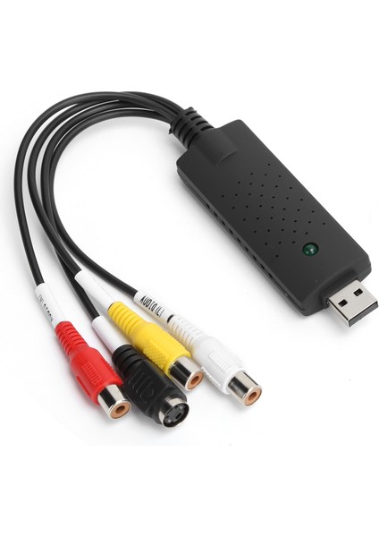 Video Toplama Kartı Siyah Taşınabilir USB 2.0 Windows Xp/vista/7/8/10/linux Dönüştürücü (Yurt Dışından)