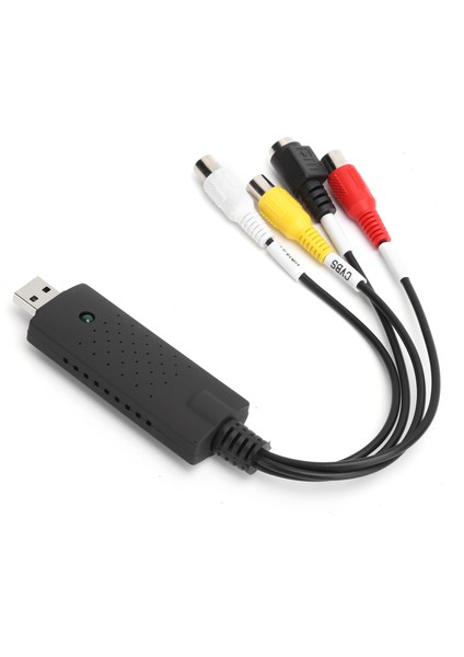 Video Toplama Kartı Siyah Taşınabilir USB 2.0 Windows Xp/vista/7/8/10/linux Dönüştürücü (Yurt Dışından)