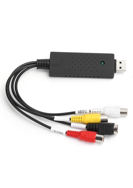 Video Toplama Kartı Siyah Taşınabilir USB 2.0 Windows Xp/vista/7/8/10/linux Dönüştürücü (Yurt Dışından)
