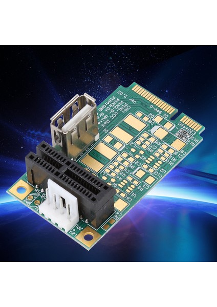 Mini Pcı-E - Pcı Express 1x Yuvası Adaptörü Yükseltici Kart Testi Pcı-E 4X/8X/16X (Yurt Dışından)
