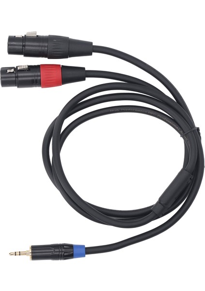 Çift Dişi Xlr'den 3,5 mm Y Ayırıcı Kablo Xlr'den 1/8 Inç Stereo Aux Bağlantı Mikrofon Konnektör Adaptör Kablosu Mikser CD Çalar Için 1 M/3,3 Ft (Yurt Dışından) modelleri