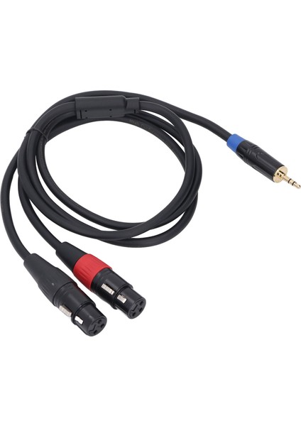 Çift Dişi Xlr'den 3,5 mm Y Ayırıcı Kablo Xlr'den 1/8 Inç Stereo Aux Bağlantı Mikrofon Konnektör Adaptör Kablosu Mikser CD Çalar Için 1 M/3,3 Ft (Yurt Dışından) indirimleri
