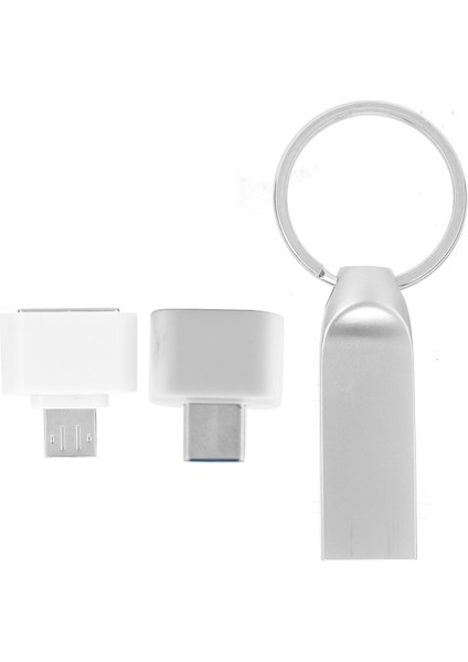 U Disk Askı Tokası Usb2.0 Flash Kalem Sürücü Bellek Hücresi USB Bellek Hediye HS220 Otg Adaptörlü 16GB (Yurt Dışından)