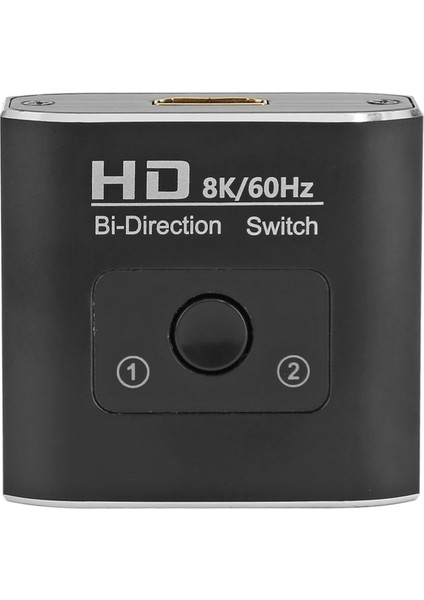 Hd Multimedya Arayüz Anahtarı 8k 60Hz Çift Yönlü 2 Port 48GBPS Yüksek Hızlı Video Ayırıcı Xbox Ps5 Tv Için (Yurt Dışından)