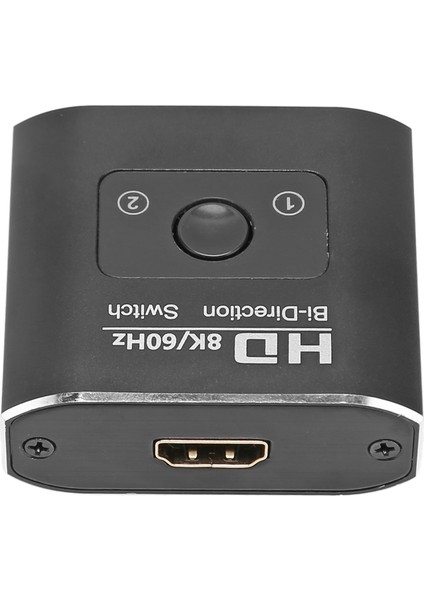 Hd Multimedya Arayüz Anahtarı 8k 60Hz Çift Yönlü 2 Port 48GBPS Yüksek Hızlı Video Ayırıcı Xbox Ps5 Tv Için (Yurt Dışından)