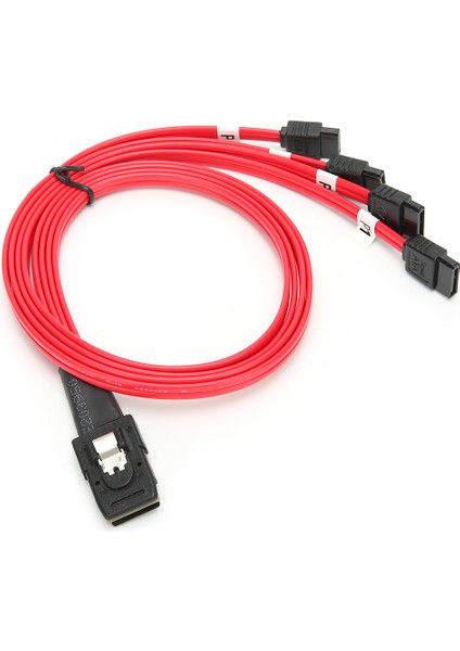 Dahili Mini Breakout Kablosu H0203 Mını Sas 36P SFF-8087 Ila 4sata Kırmızı Bağlantılı 0,5 Metre (Yurt Dışından)