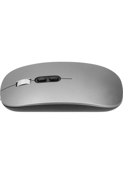 Kablosuz Optik Fare 2.4ghz Bluetooth 5.0 Çift Modlu Şarjlı Fare Oyun Ofisi Için Koyu Gri (Yurt Dışından)