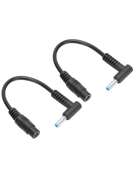 2 Adet Güç Adaptörü Kablosu Küçük Ağız Hattı 5.5x2.1mm Dişi Ila 4.5x3.0mm Erkek Hp Dizüstü Bilgisayar Için (Yurt Dışından)