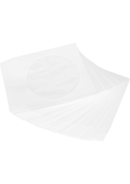 100 Adet CD Kılıfı 4.9in Genişliğinde Şeffaf Pencere Toz Geçirmez Kalın Tekrar Kullanılabilir CD Zarfları 12CM 4.7in DVD Diskler Için (Yurt Dışından) indirimleri