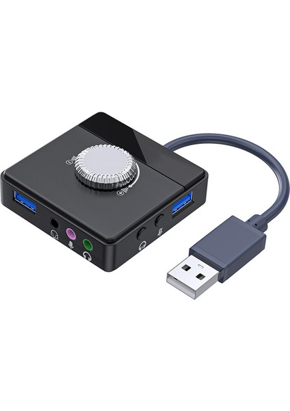 USB Ses Kartı Tak ve Çalıştır Harici USB Ses Adaptörü 3,5 mm USB Arayüzü Ses Kontrolü Pc Dizüstü Bilgisayar Için (Yurt Dışından) fiyatları
