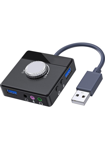 USB Ses Kartı Tak ve Çalıştır Harici USB Ses Adaptörü 3,5 mm USB Arayüzü Ses Kontrolü Pc Dizüstü Bilgisayar Için (Yurt Dışından) fırsatları