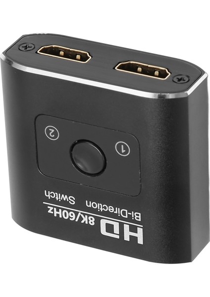 Hd Multimedya Arayüz Anahtarı 8k 60Hz Çift Yönlü 2 Port 48GBPS Yüksek Hızlı Video Ayırıcı Xbox Ps5 Tv Için (Yurt Dışından)