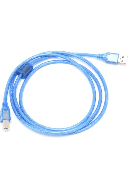 USB Veri Kablosu A Erkek - B Erkek Şeffaf Mavi Tetragonum Port Yazıcı Bağlantı Hattı5 Metre (Yurt Dışından) fırsatları
