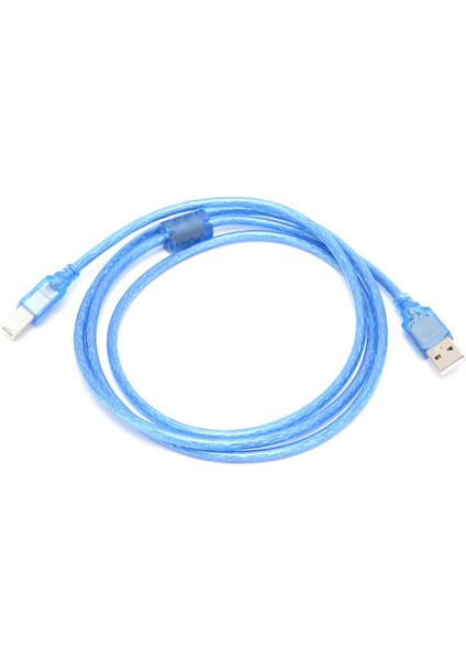 USB Veri Kablosu A Erkek - B Erkek Şeffaf Mavi Tetragonum Port Yazıcı Bağlantı Hattı5 Metre (Yurt Dışından) indirimleri