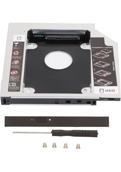 HDD Caddy Bay 2.5in Genel 12.7mm Dizüstü Bilgisayar CD DVD Rom Için 2. Sabit Disk Optik Tepsisi Ekleme (Yurt Dışından)