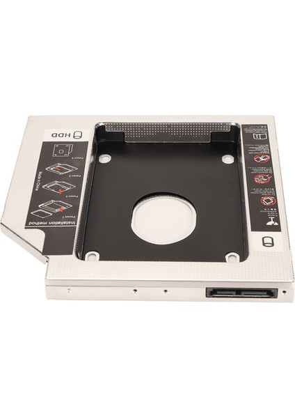 HDD Caddy Bay 2.5in Genel 12.7mm Dizüstü Bilgisayar CD DVD Rom Için 2. Sabit Disk Optik Tepsisi Ekleme (Yurt Dışından)