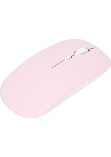 Kablosuz Fare Sessiz Akıllı Ultra Ince Taşınabilir Oyun Ofis Bilgisayar Aksesuarları (Pembe) (Yurt Dışından)