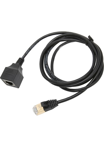 Cat8 Ethernet Kablosu Cat8 Od 3.8mm Ultra Ince Tel 8P8C 10 Gigabit Erkek - Dişi RJ45 Düz Kafa 1.5 Metre Kablo (Yurt Dışından)