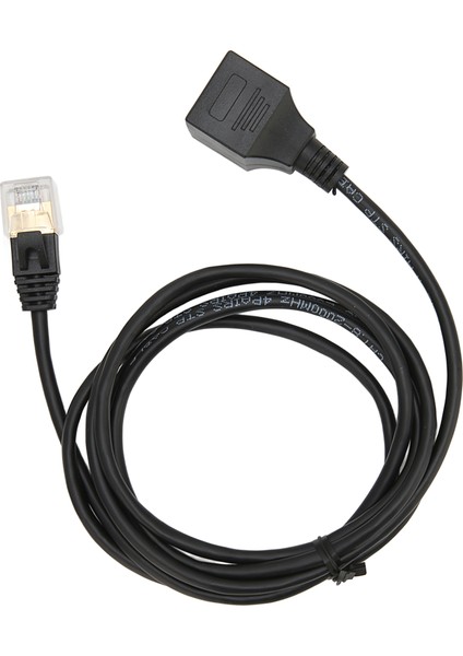 Cat8 Ethernet Kablosu Cat8 Od 3.8mm Ultra Ince Tel 8P8C 10 Gigabit Erkek - Dişi RJ45 Düz Kafa 1.5 Metre Kablo (Yurt Dışından)