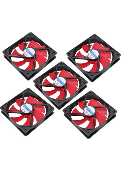 5 Adet Bilgisayar Güç Soğutma Fanı Güç Kaynağı Soğutucu LED Pc Kasa Fanı Isı Emici 12V 12CM (Yurt Dışından) modelleri