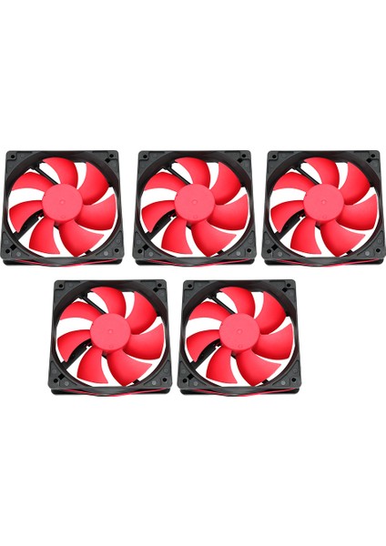 5 Adet Bilgisayar Güç Soğutma Fanı Güç Kaynağı Soğutucu LED Pc Kasa Fanı Isı Emici 12V 12CM (Yurt Dışından) fırsatları