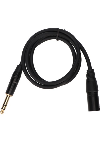6.35MM - Xlr Kablo Erkek - Erkek 3 Pin Stereo 1/4 Inç - Xlr Dengeli Kablo Hoparlör Mikrofon Sahne 1m/3.3ft (Yurt Dışından)