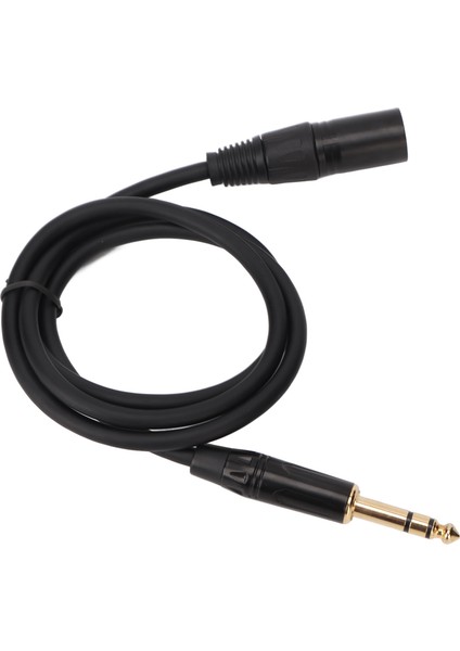 6.35MM - Xlr Kablo Erkek - Erkek 3 Pin Stereo 1/4 Inç - Xlr Dengeli Kablo Hoparlör Mikrofon Sahne 1m/3.3ft (Yurt Dışından)