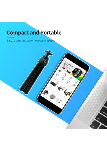 Taşınabilir Web Kamerası Tripod Hafif Mini Web Kamerası Tripod Akıllı Telefon Web Kamerası Masaüstü Tripod Telefon Tutucu Masa Standı (Yurt Dışından) modelleri