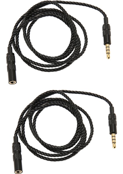 Adet 3.5mm Erkek - 3.5mm Dişi Kulaklık Kablosu 3.5mm Aux Jak Kulaklık Uzatma Kablosu Akıllı Telefon Için 3.3ft Siyah (Yurt Dışından) fiyatları