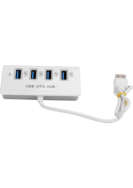 Yerleştirme Istasyonu Usb2.0 Hub Masaüstü USB C Mikro USB 4'ü 1 Arada Tip C Dizüstü Bilgisayar Aksesuarı (Yurt Dışından)
