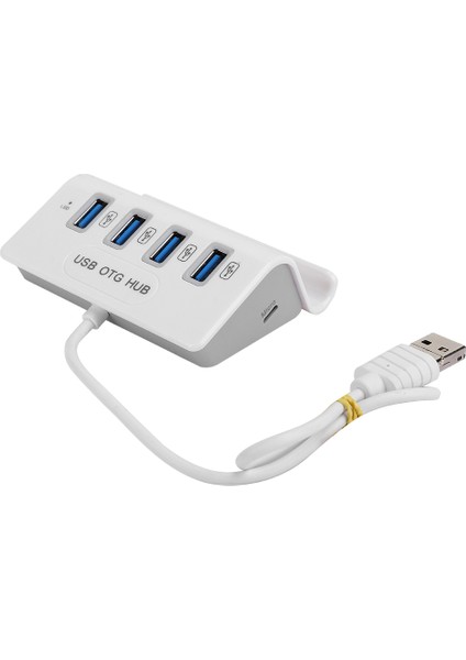 Yerleştirme Istasyonu Usb2.0 Hub Masaüstü USB C Mikro USB 4'ü 1 Arada Tip C Dizüstü Bilgisayar Aksesuarı (Yurt Dışından)