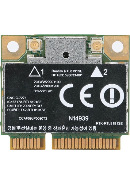 Realtek RTL8191SE Mini Pcı-E 300M Kablosuz Ağ Kartı 593533-001 CQ42 G42 Için (Yurt Dışından)