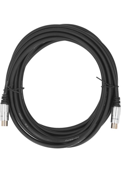 Koaksiyel Kablo Bağlantısı Tv9.5mm Erkek - Tv9.5mm Erkek Pvc Alüminyum Alaşım Uydu Tv Set Üstü Kutusu 5m (Yurt Dışından)