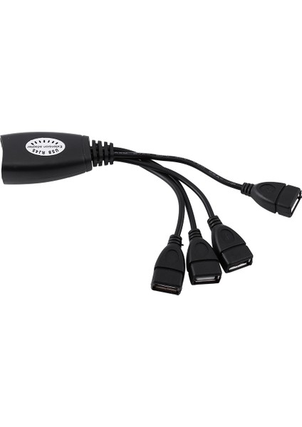 4 Port USB 2.0 - RJ45 Hub Ethernet Uzatma Genişletici Ağ Adaptörü Kablo Kordonu (Yurt Dışından)