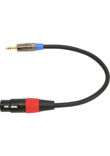 Xlr - 3,5 mm Stereo Mikrofon Kablosu 1,0 Ayak Kayıpsız Gürültü Azaltma Hifi Xlr Dişi - 1/8 Inç Trs Kablo Kameralar Için (Yurt Dışından)