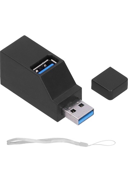 Taşınabilir USB Hub Yüksek Hızlı 3 Portlu Askılı Usb2.0 Usb3.0 Arayüzü Bilgisayar Malzemeleri (Yurt Dışından)