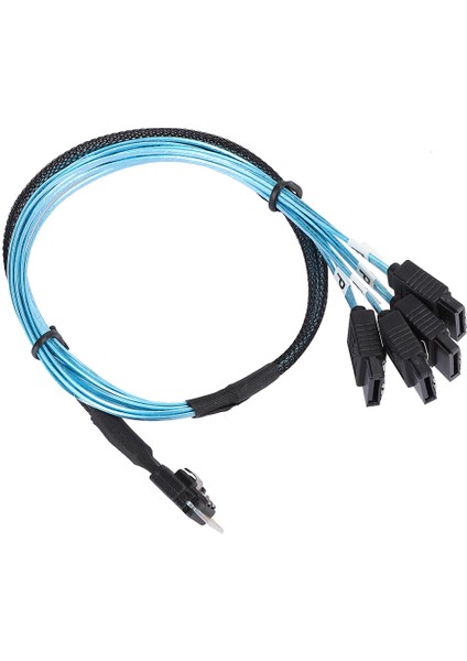 12GBPS Bağlantı Hattı Mını Sas 38P SFF‑8654 - 4 x Sata Sunucu Veri Iletim Kablosu (Yurt Dışından)