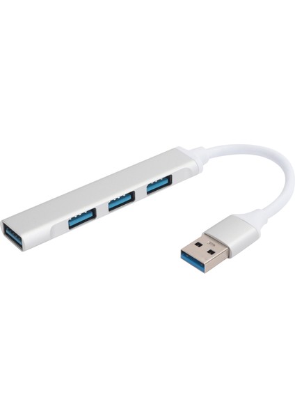 Usb3.0 Hub 4 Port Alüminyum Alaşımlı Adaptör Dönüştürücü Ultra Yüksek Hızlı Ayırıcı Aksesuarları (Yurt Dışından)