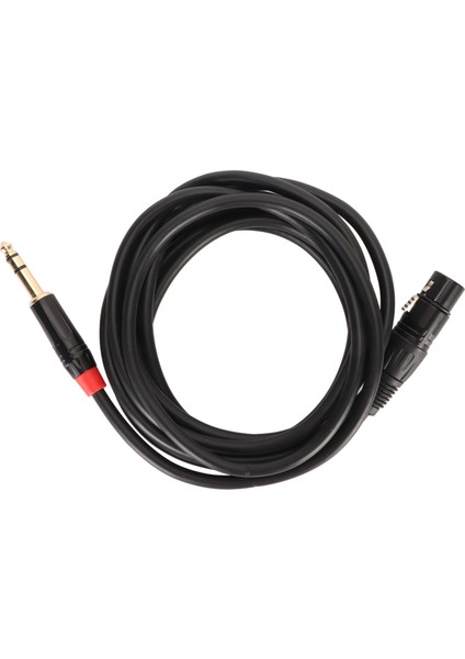 Xlr Dişi - 1/4 Inç 6,35 mm Kablo Profesyonel Tak ve Çalıştır 20 Awg Ofc Çekirdek Mikrofon Kablosu 9,8 Ft (Yurt Dışından)