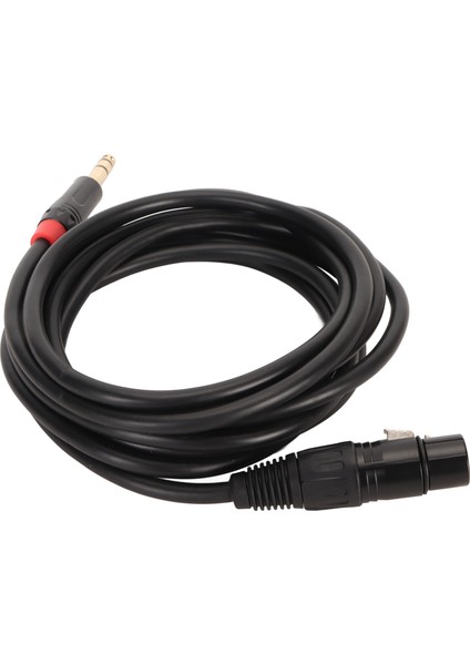 Xlr Dişi - 1/4 Inç 6,35 mm Kablo Profesyonel Tak ve Çalıştır 20 Awg Ofc Çekirdek Mikrofon Kablosu 9,8 Ft (Yurt Dışından)