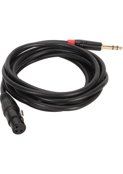 Xlr Dişi - 1/4 Inç 6,35 mm Kablo Profesyonel Tak ve Çalıştır 20 Awg Ofc Çekirdek Mikrofon Kablosu 9,8 Ft (Yurt Dışından)