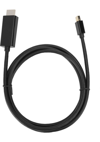 Erkekten Erkeğe Adaptör Kablosu Mini Dp HDMI Video Bilgisayar Tv Aksesuarları B0203 Siyah (Yurt Dışından)