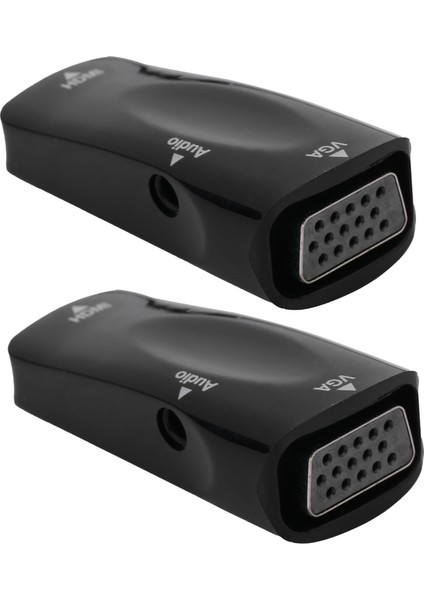 2 Adet 1080P Video Dönüştürücü HDMI Dişi - VGA Dişi 3,5 mm Ses Çıkış Kablosu ile Dizüstü Bilgisayar Cep Telefonu Için (Yurt Dışından) fiyatları