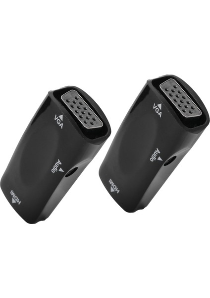 2 Adet 1080P Video Dönüştürücü HDMI Dişi - VGA Dişi 3,5 mm Ses Çıkış Kablosu ile Dizüstü Bilgisayar Cep Telefonu Için (Yurt Dışından) modelleri