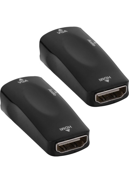 2 Adet 1080P Video Dönüştürücü HDMI Dişi - VGA Dişi 3,5 mm Ses Çıkış Kablosu ile Dizüstü Bilgisayar Cep Telefonu Için (Yurt Dışından) fırsatları